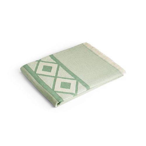 MALEK - Toalla de baño y multifuncional (350g/m²) fabricada en algodón ligero y resistente (85%) y algodón reciclado (15%)
