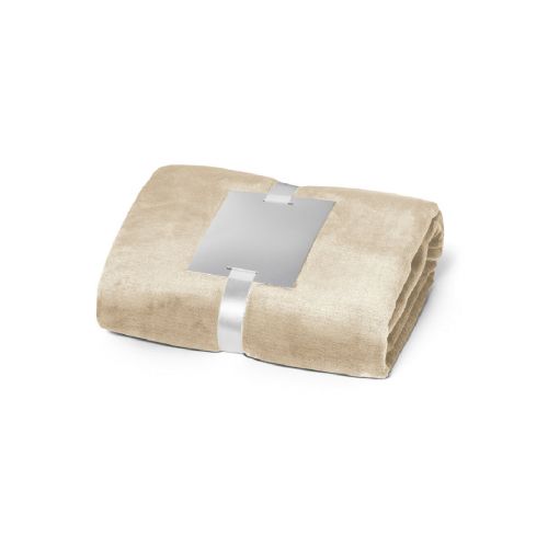 DYLEAF - Manta polar (240 g/m²) con cinta para tarjeta de personalización