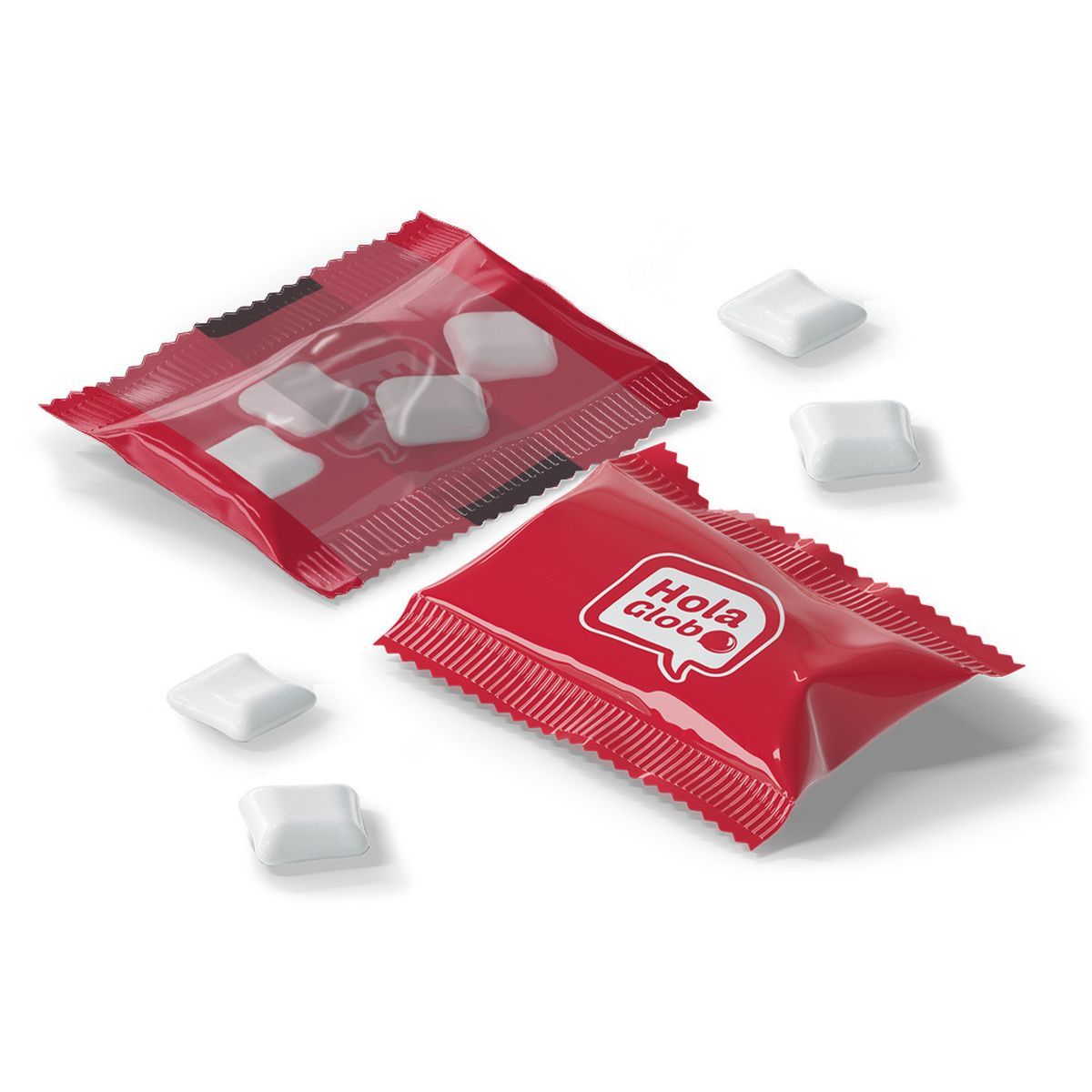CHEWING GUMS BAG S  - Bolsita mix chicle, 75 x 63 mm | CC55027B
