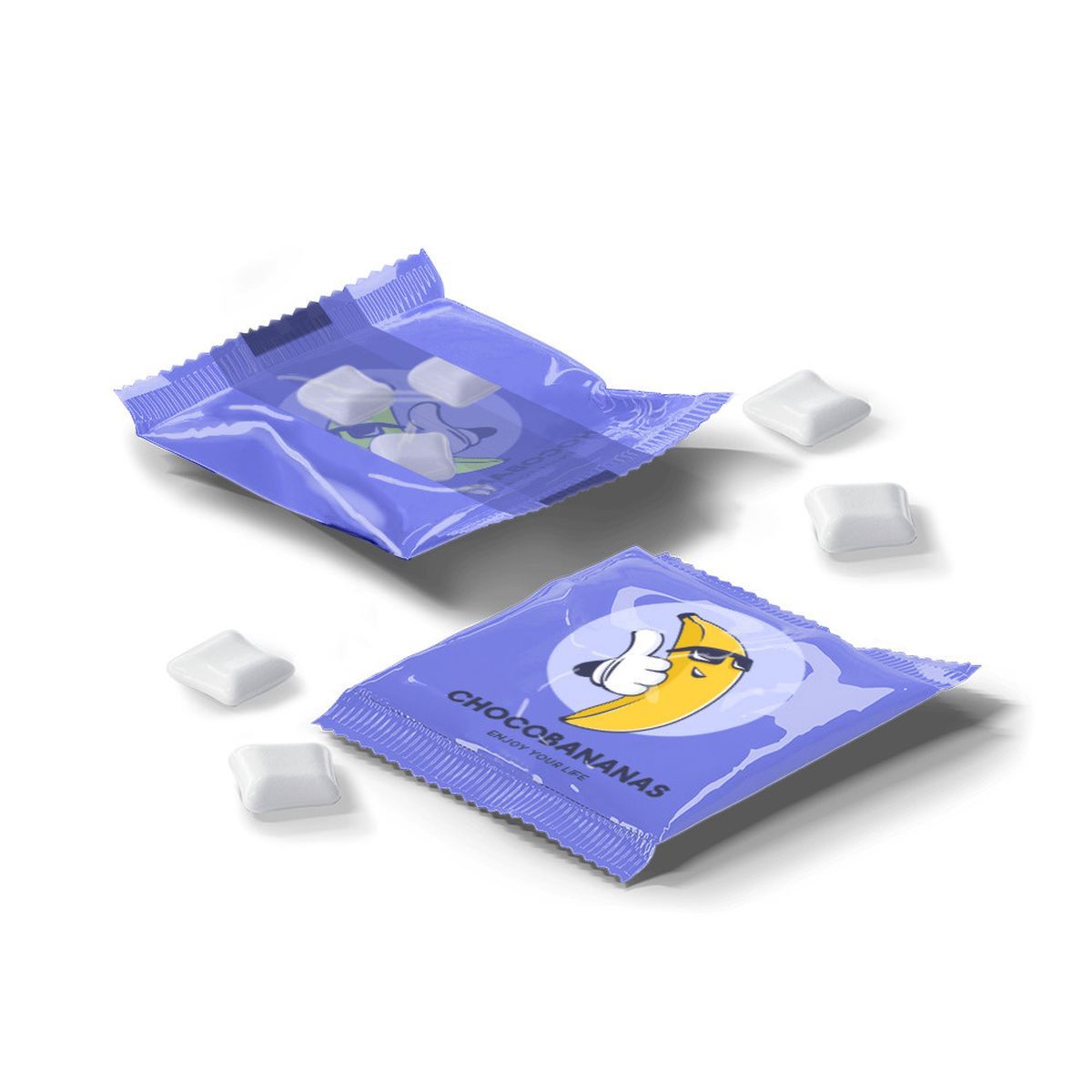 CHEWING GUMS BAG M - Bolsita mix chicle, 75 x 90 mm | CC55028B