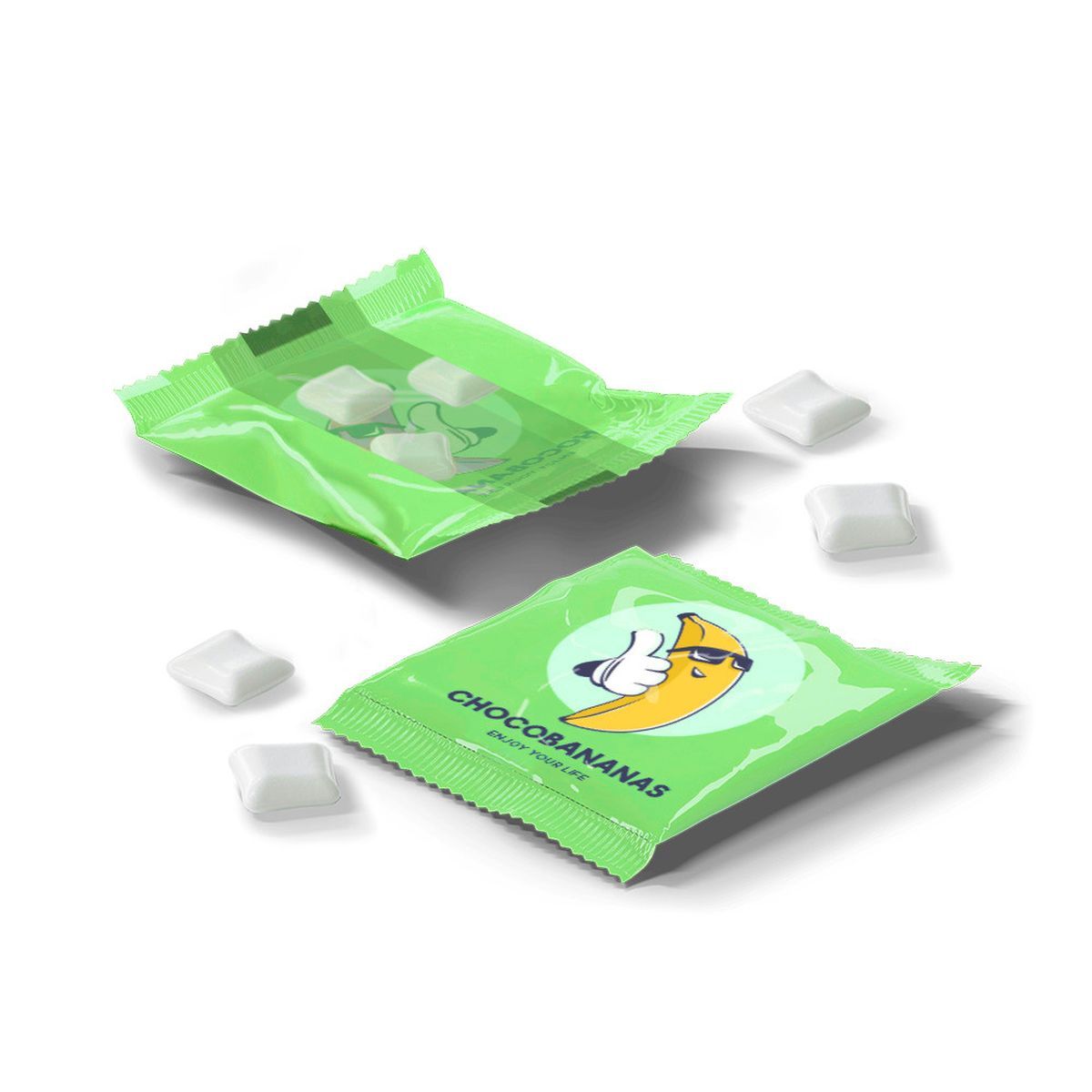 CHEWING GUMS BAG L - Bolsita mix chicle, 75 x 90 mm | CC55029B