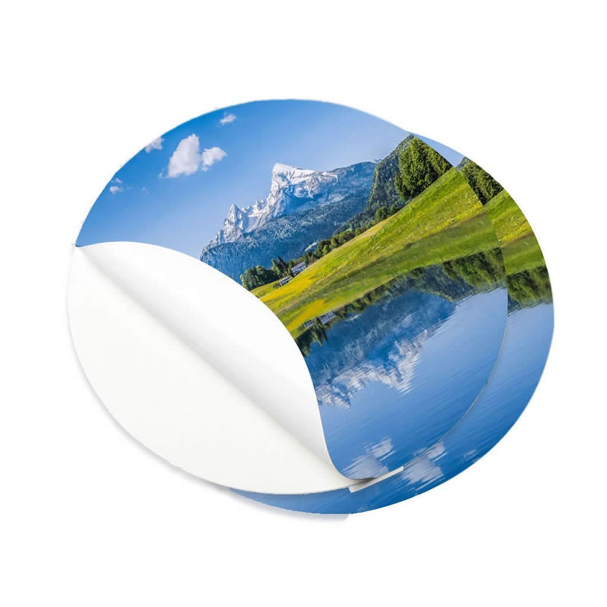 STICKER XL ROUND - Pegatinas, 125x125 mm | GL1022A