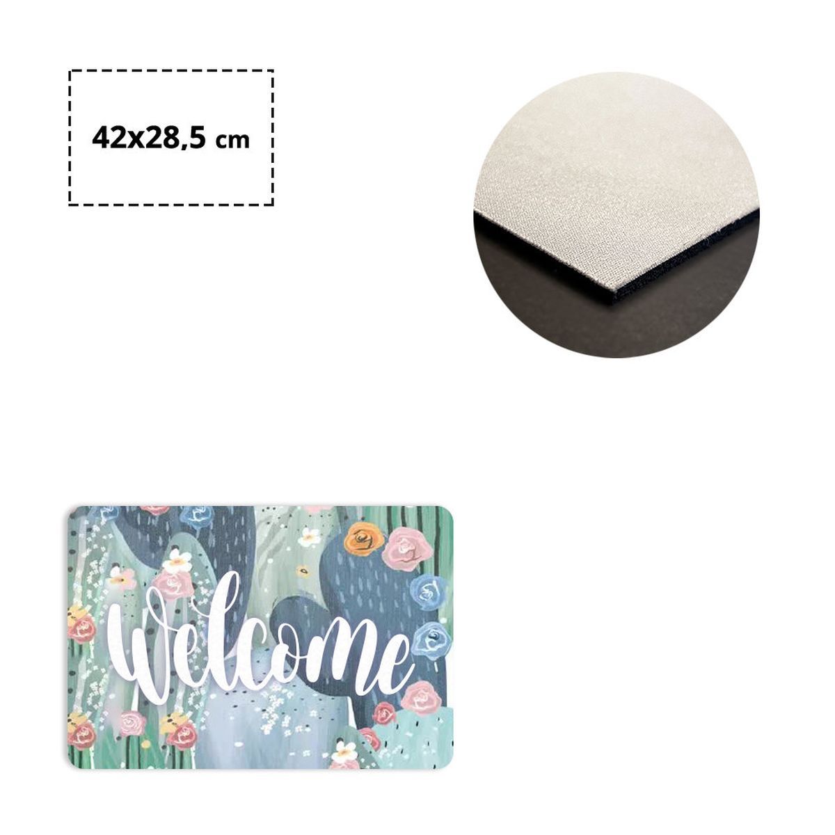 MILAN - alfombra antideslizante, 420x285 mm | GL300302A