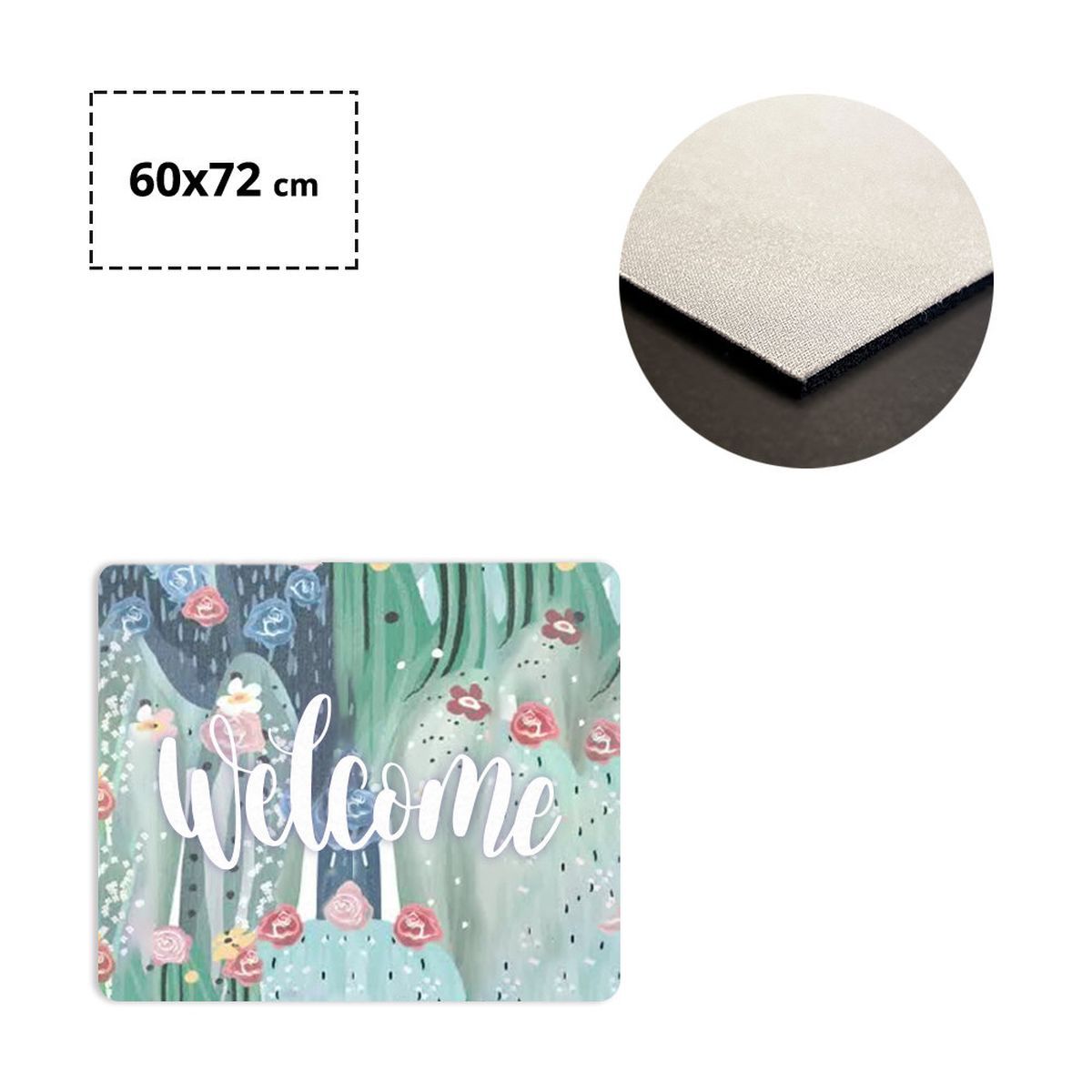 MILAN - alfombra antideslizante, 600x720 mm | GL300302C