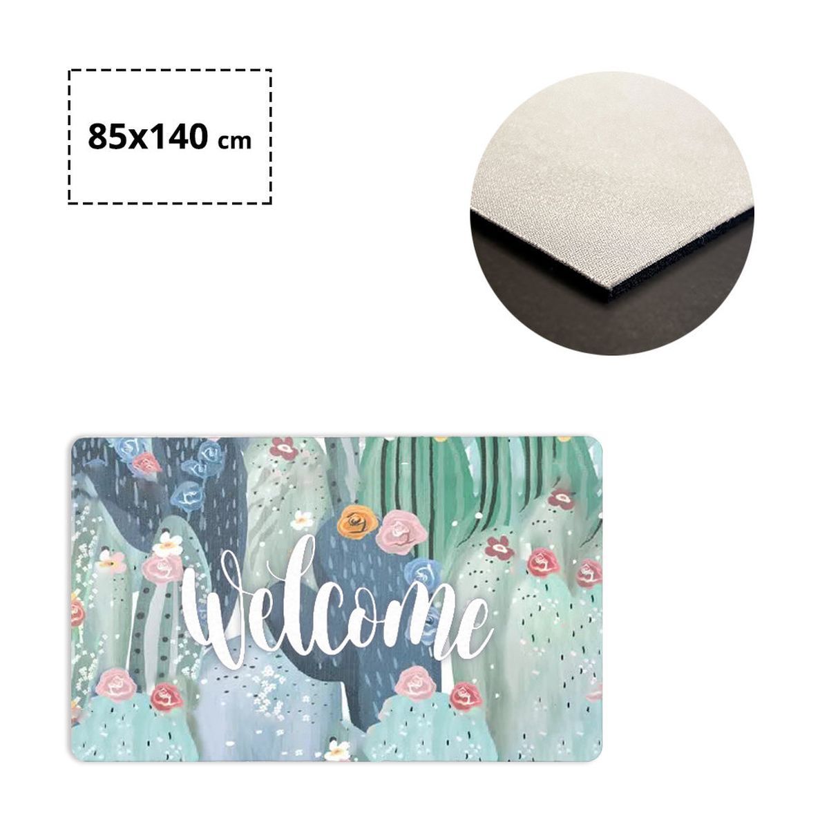 MILAN - alfombra antideslizante, 850x1400 mm | GL300302D