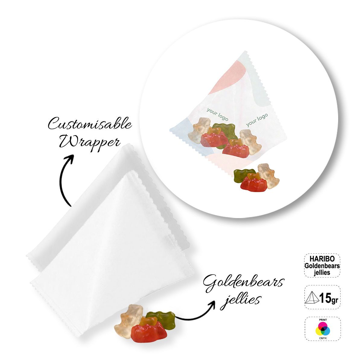 SWEET PIRAMID - mini caramelos, 70x70x70 mm | GL810303A