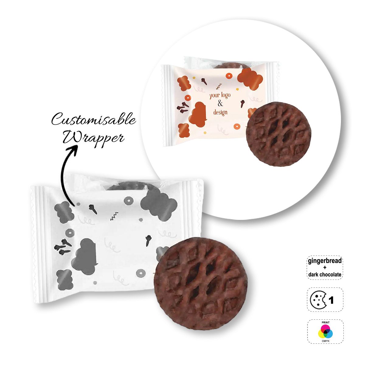 PREMIUM COOKIE - galleta blanda especiada, 107x75 mm | GL810703A