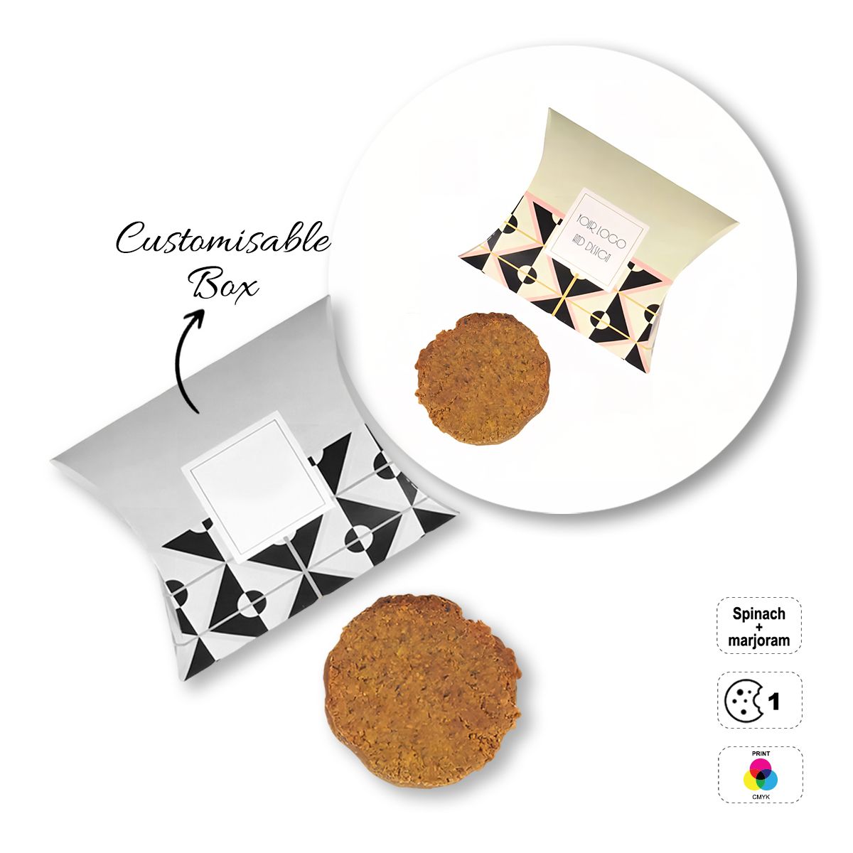 VEGETAL COOKIE - galleta en versión Brut, 97x122x30 mm | GL810706B