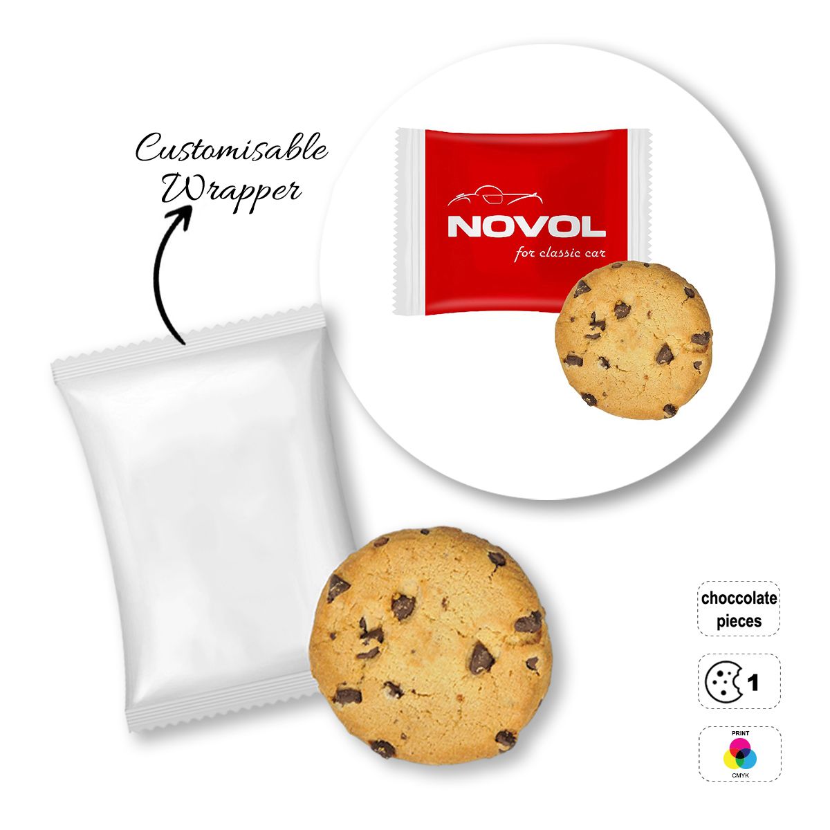 ADVERT COOKIE - galleta publicitaria, 115x70 mm | GL810708A