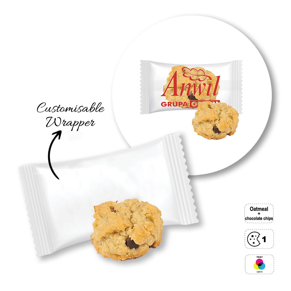 ADVERT COOKIE - galleta publicitaria, 70x40 mm | GL810708D
