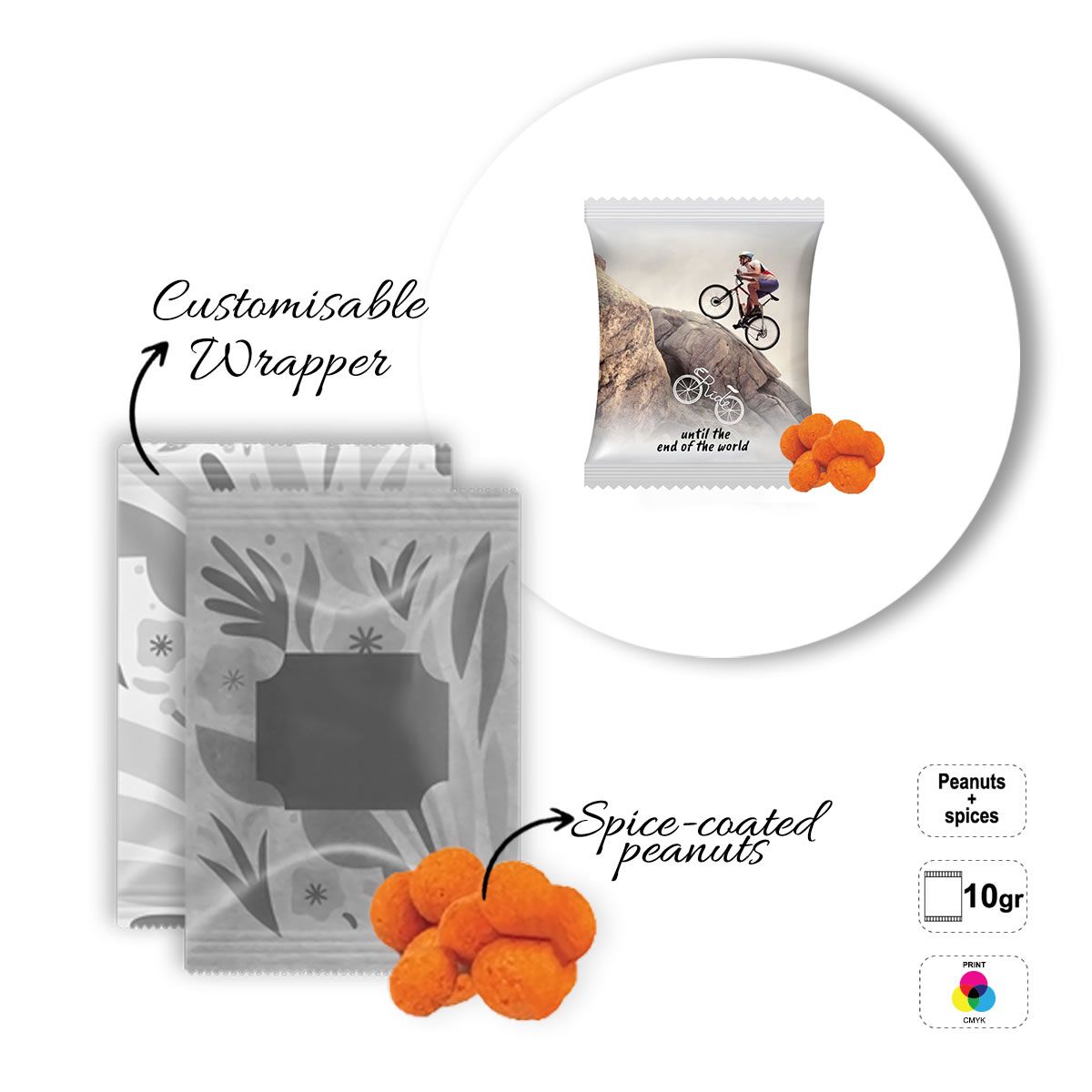 SNACK BAG - paquete de aperitivos salados, 87x70 mm | GL810833B