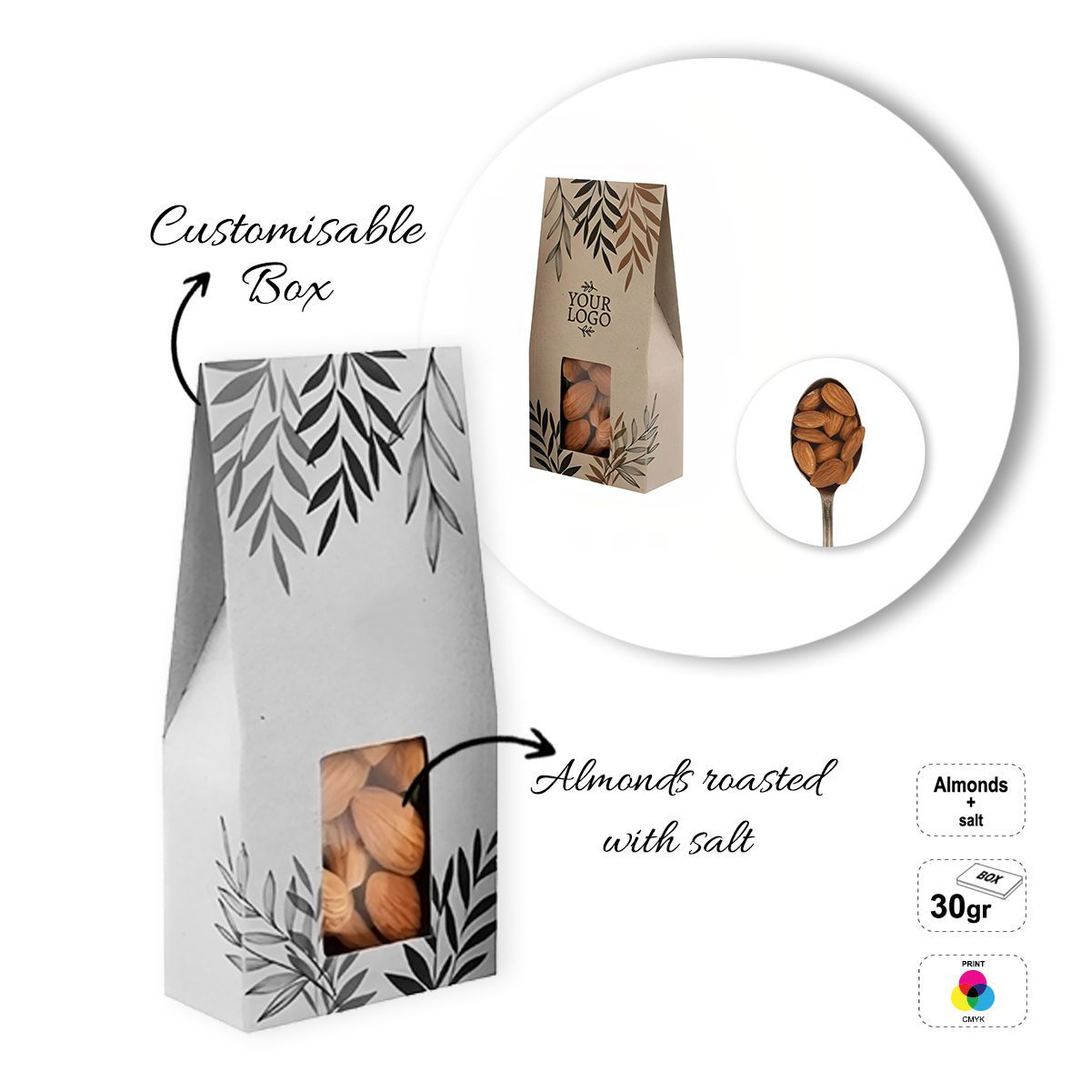 SEEDS&NUTS BAG - lata de frutos secos, 60x32x128 mm | GL810835C