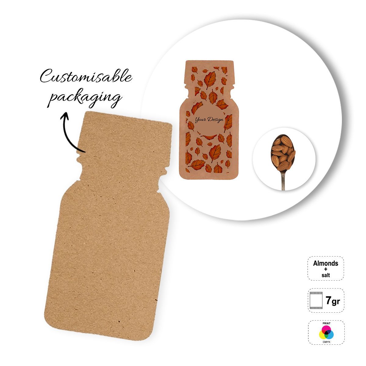 SEEDS&NUTS BOTTLE - Paquete de frutos secos, 65x130 mm | GL810836C