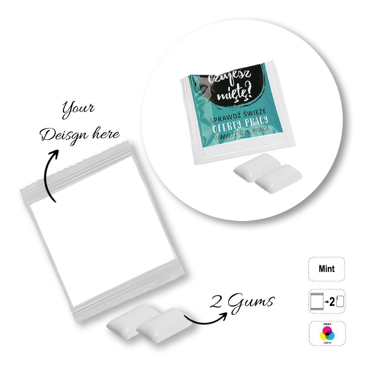 1.2.3. MINTS - chicle, 60x70 mm | GL810901B