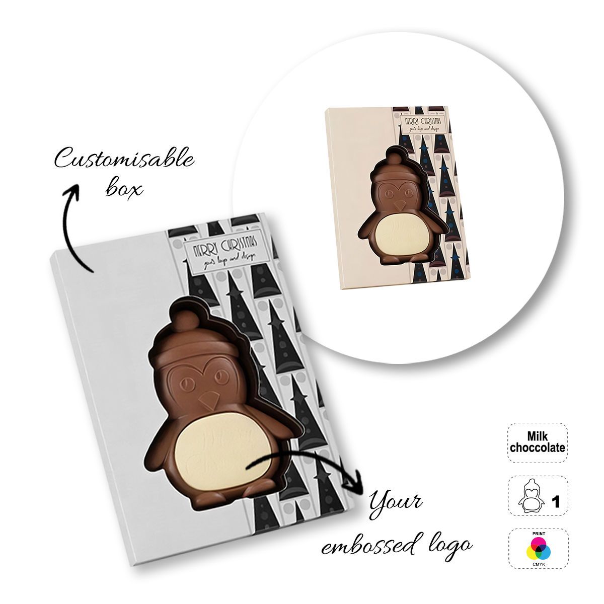 CHOCO4MAT C - barrita de chocolate, formas variadas, 132x180x15 mm | GL811107E