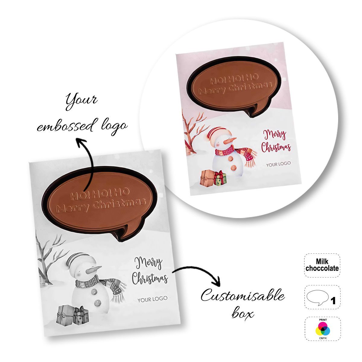 CHOCO4MAT E - barrita de chocolate, formas variadas, 182x132x15 mm | GL811109C