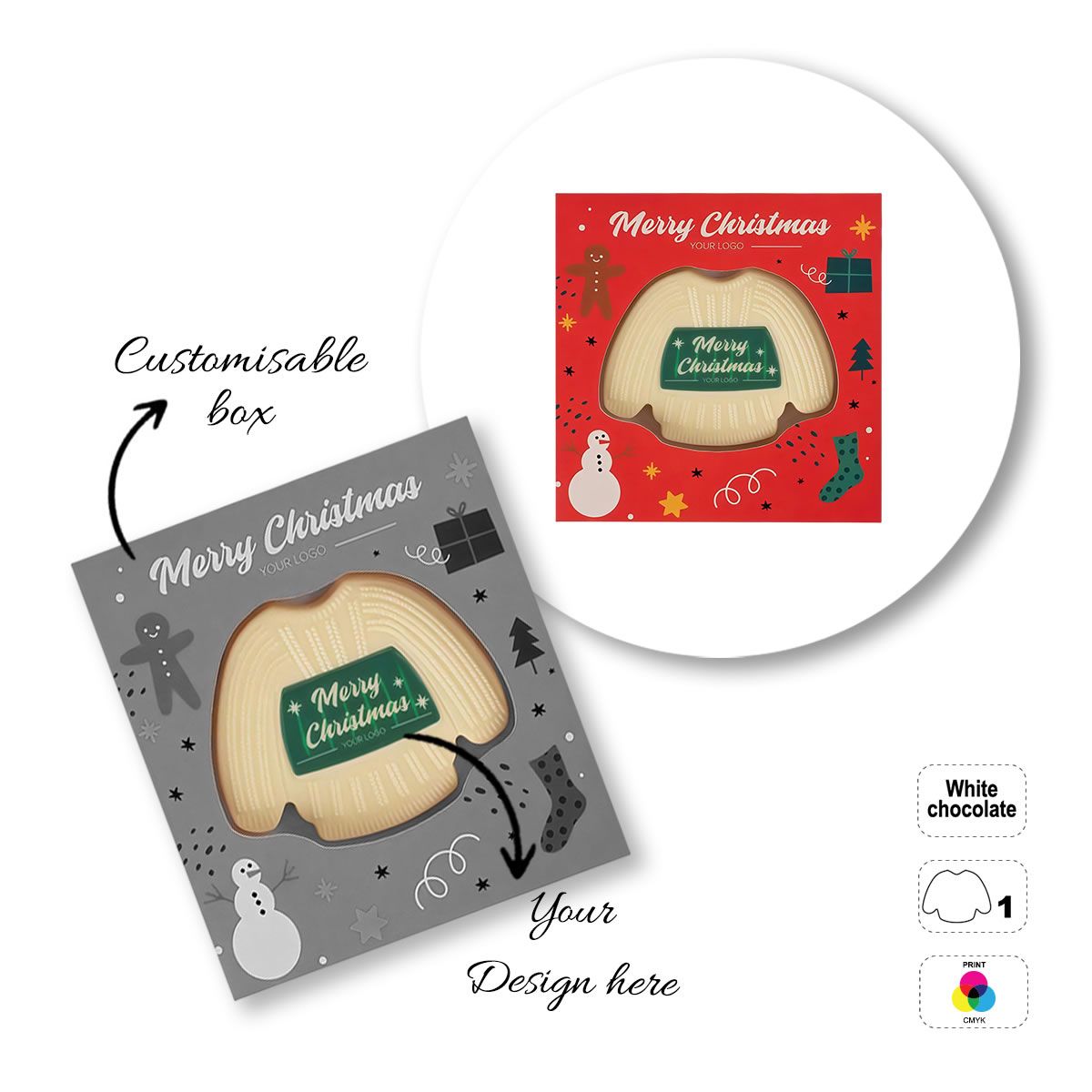 LOGO CHOCO4MAT A - tableta de chocolate imprimible, formas variadas, 135x135x15 mm | GL811110D