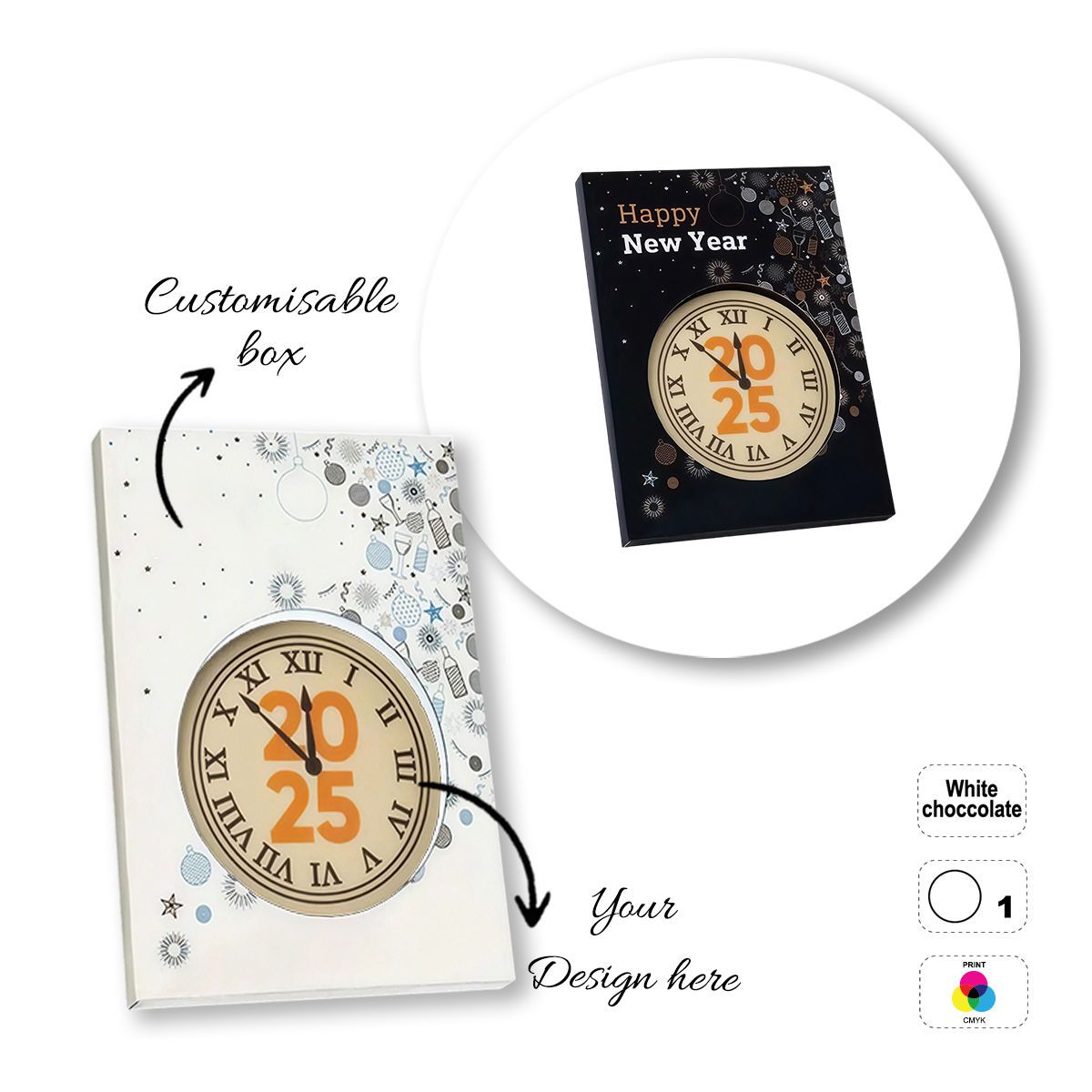 LOGO CHOCO4MAT B - tableta de chocolate imprimible, formas variadas, 185x132x15 mm | GL811111A