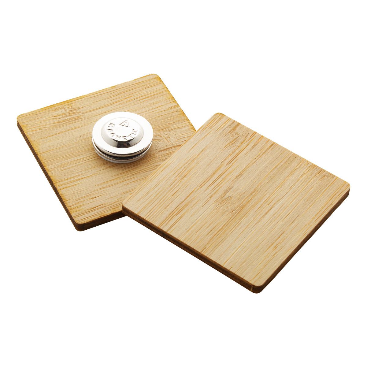 BOOBADGE - insignia de bambú 45×45 mm | HG716415C