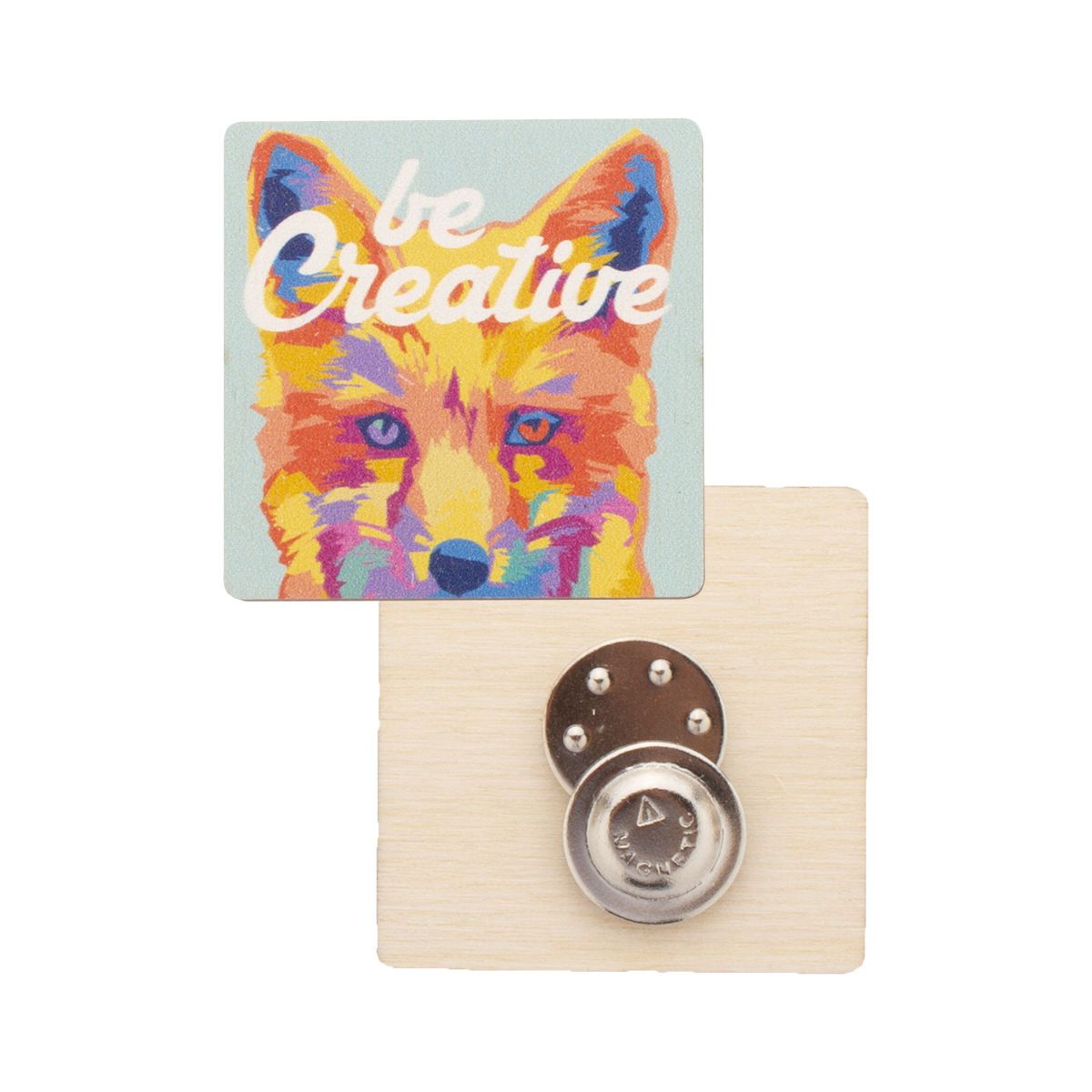 WOOBADGE - insignia magnética personalizada 45×45 mm | HG716583C