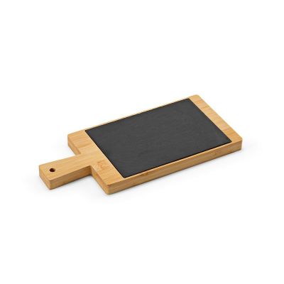 CLAUDEL - Tabla pizarra de bambú con mango para colgar y tiza