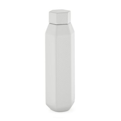 HEXAGUL - Botella ; rInox, 530 ml. Doble pared hexagonal, hermética