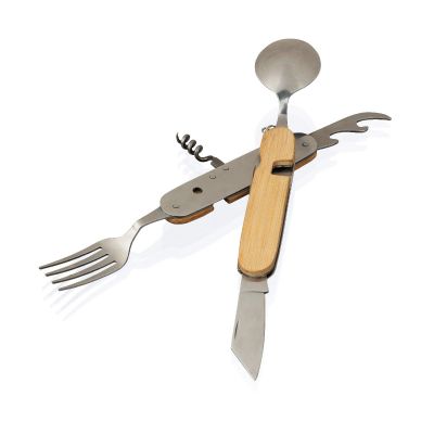 AINSLEY - Set de cubiertos de bambú 