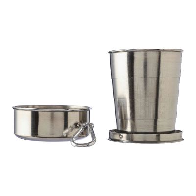 ANNETTE - Vaso plegable de acero inox.