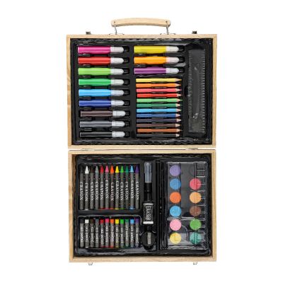 THESSALY - Estuche de madera con set de dibujo 