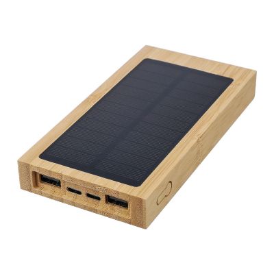 ELZ - Power Bank solar de bambú 