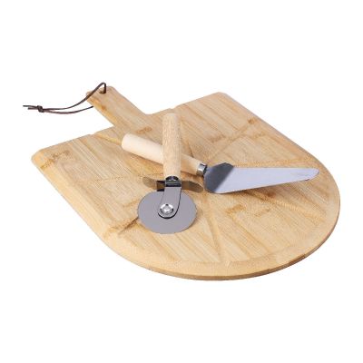 VALE - Tabla con set de pizza de bambú 