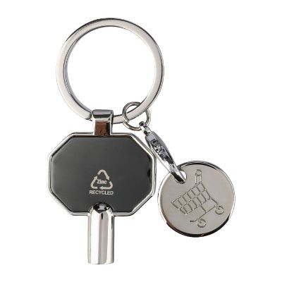 PENDLETON - Llavero multiusos de aleación de zinc reciclado Mara