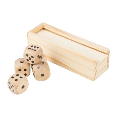 CELINE - Juego de dados de madera de haya 