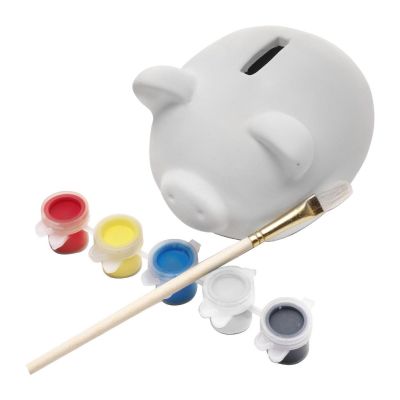 MONIKA - Hucha de yeso con pincel 