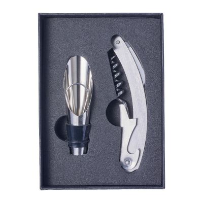 DALE - Set de vino de acero inox. 