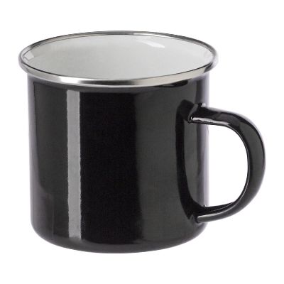JAMAAL - Taza esmaltada de acero inox.