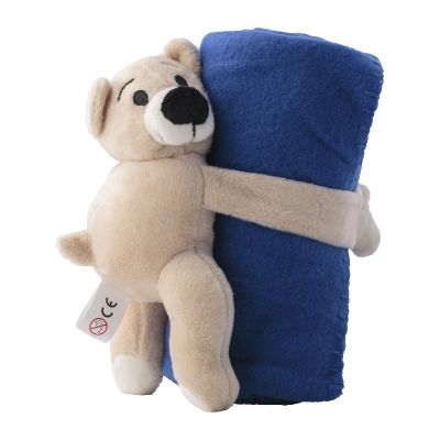 OWEN - Oso de peluche con manta polar 