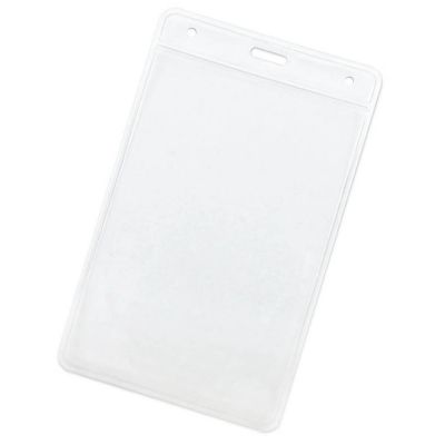 BADGE VM - Funda para tarjeta de identificación vertical en PVC