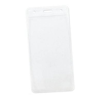 BADGE VS - Funda para tarjeta de identificación vertical en PVC