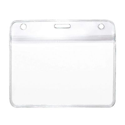 BADGE OS - Funda para tarjeta de identificación horizontal en PVC