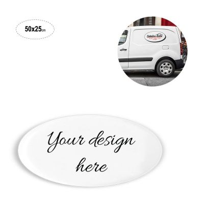 OVAL SIGN - cartel ovalado imantado