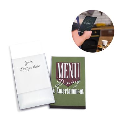 MENU SIMPLE M - portamenús mediano con 4 sobres