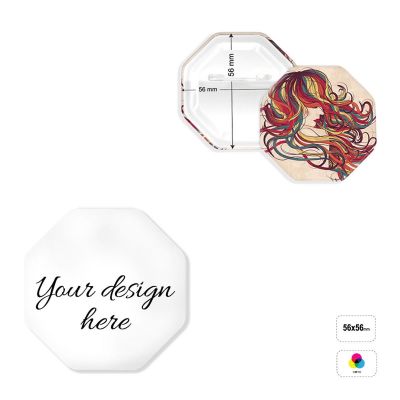 PIN OCTAGON 65 - pin octogonal