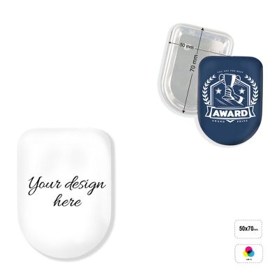 PIN SHIELD 70 - pin en forma de escudo