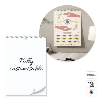 BERLIN - calendario de pared con espiral de 14 hojas