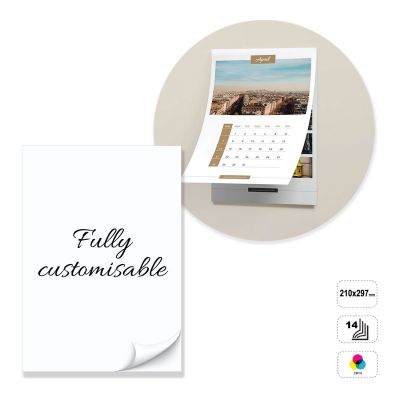 OSLO - calendario de pared pegado a tope de 14 hojas