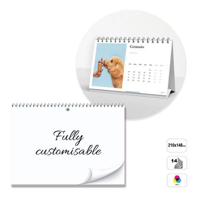 PRAGUE - calendario de sobremesa con espiral de 14 hojas