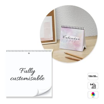 RIGA - calendario de sobremesa con espiral de 14 hojas