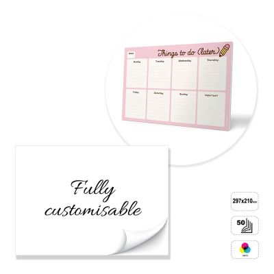 ATHENS - blocs de sobremesa encolado en la parte superior