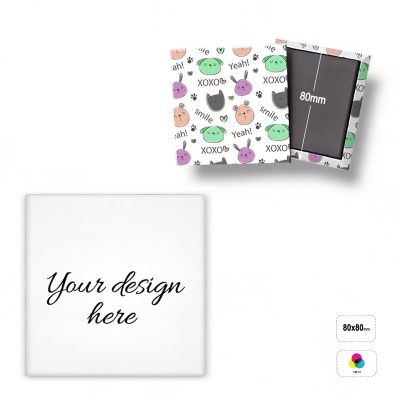 MAGNET A SQUARE 80 - imanes cuadrados acrílicos